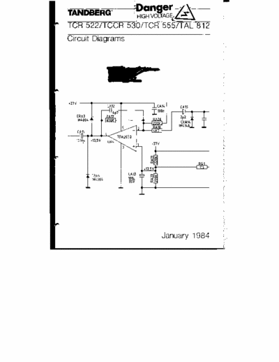 Tandberg TCR 522 Tandberg TCR 220 / TCCR 530 / TCR 555 / TAL 812schematics